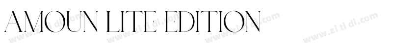 AMOUN LITE EDITION字体转换